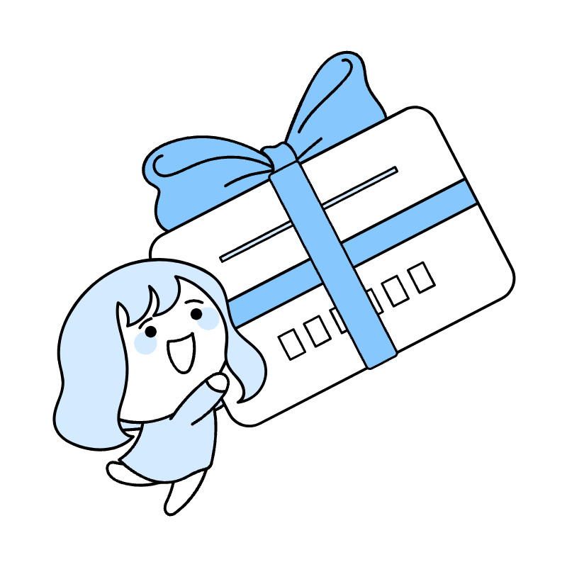 Gift Card Illustration from Seoul Duotone Set