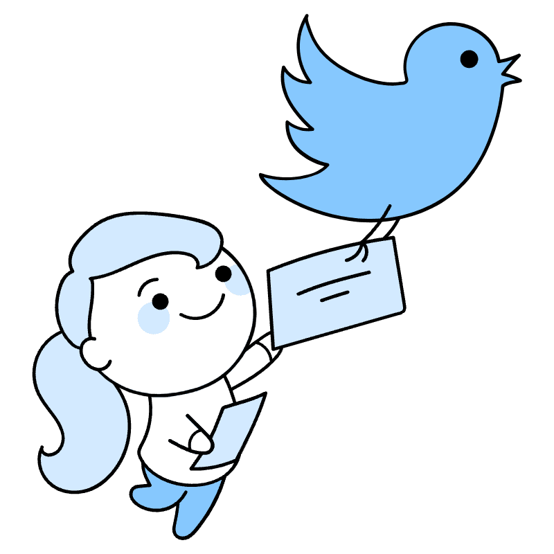 Tweet Something Illustration from Seoul Duotone Set