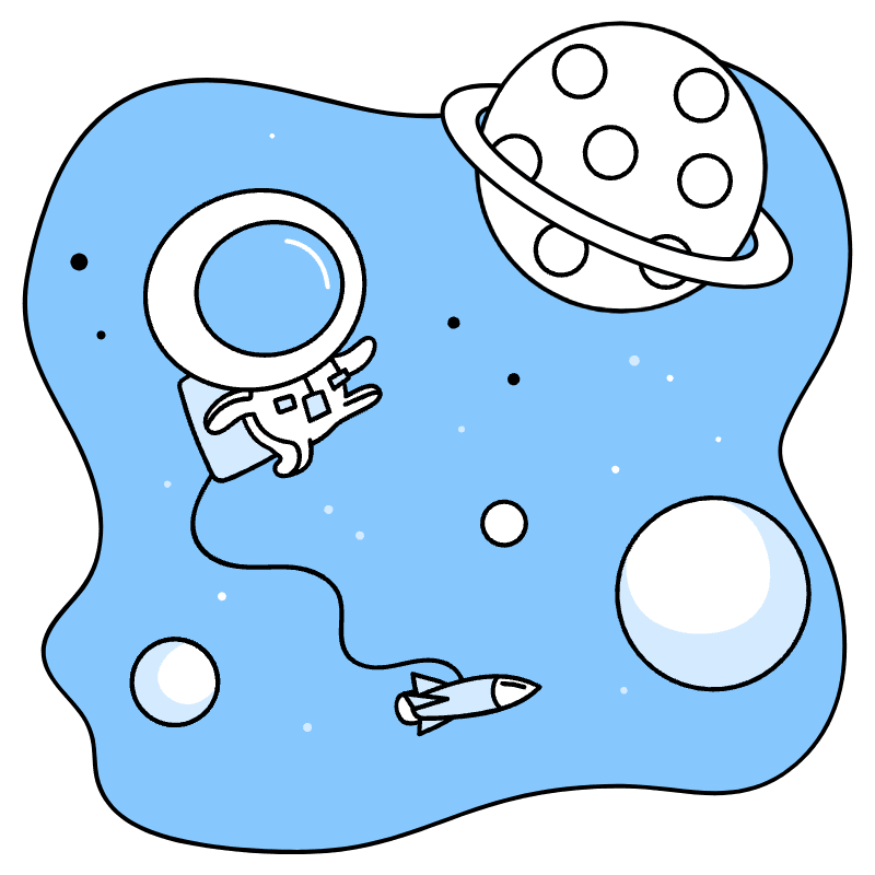 Space Illustration from Seoul Duotone Set