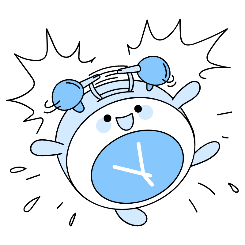 Alarm Ringing Illustration from Seoul Duotone Set