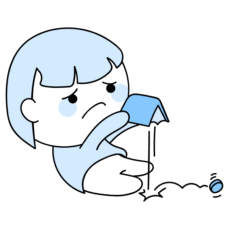 Being Broke Poor Illustration from Seoul Duotone Set