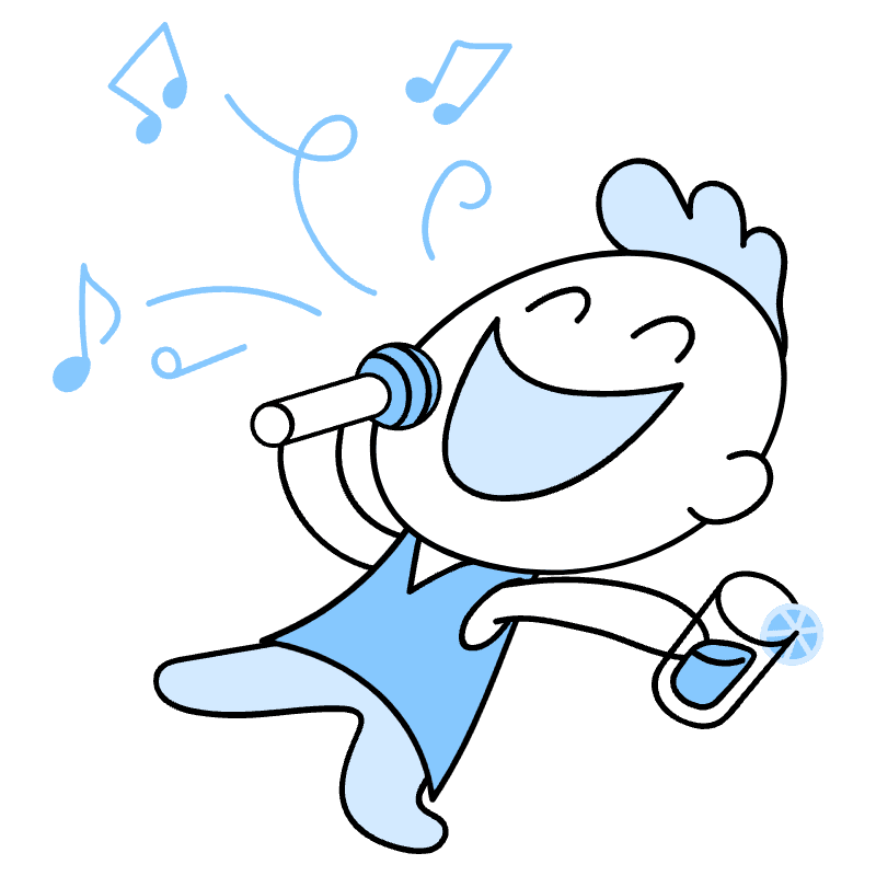 Being Happy Illustration from Seoul Duotone Set