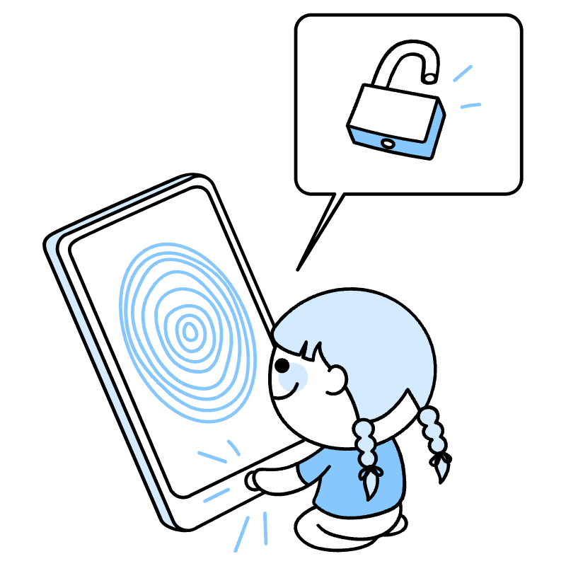 Touch Id Illustration from Seoul Duotone Set