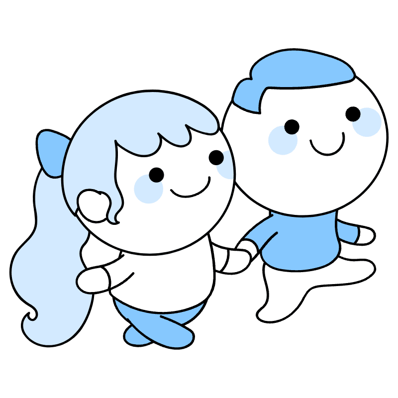 Walk Together Illustration from Seoul Duotone Set