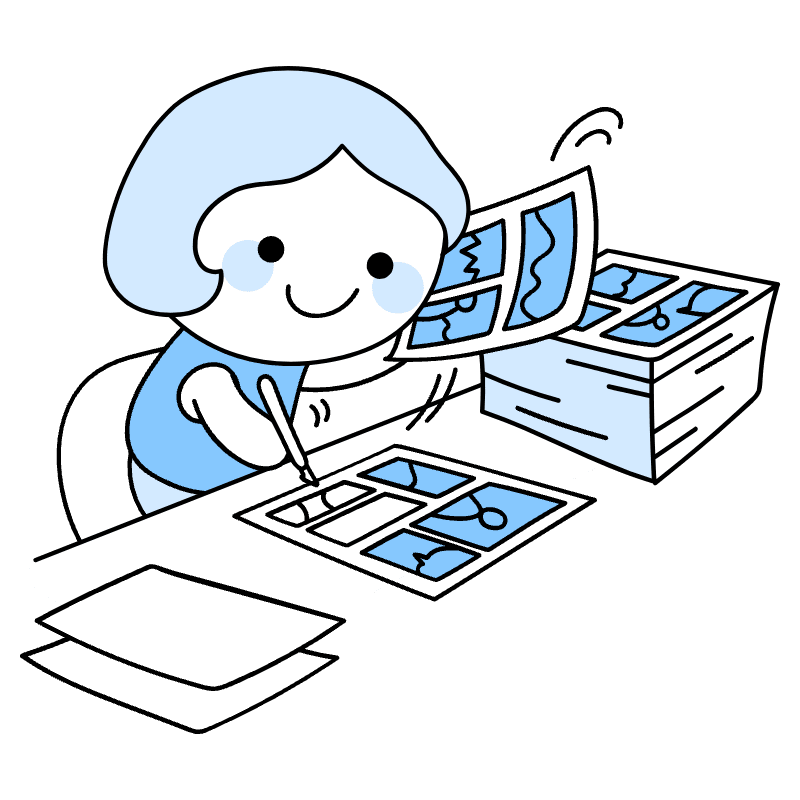 Being Productive Illustration from Seoul Duotone Set