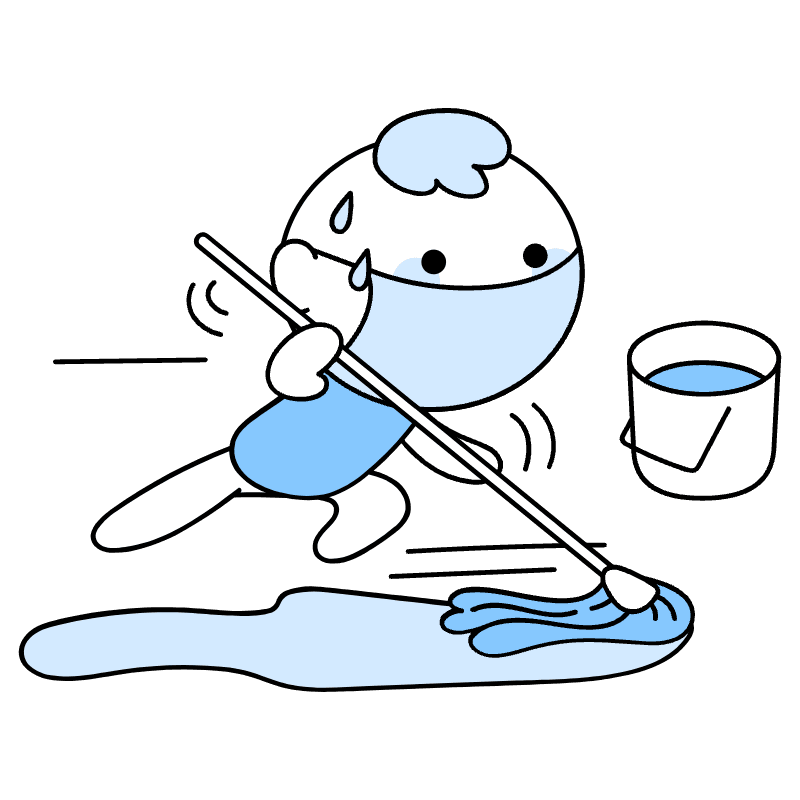 Clean Up Illustration from Seoul Duotone Set