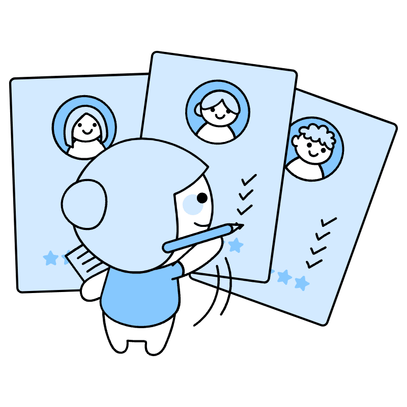 Evaluate Performance Employee Team Illustration from Seoul Duotone Set