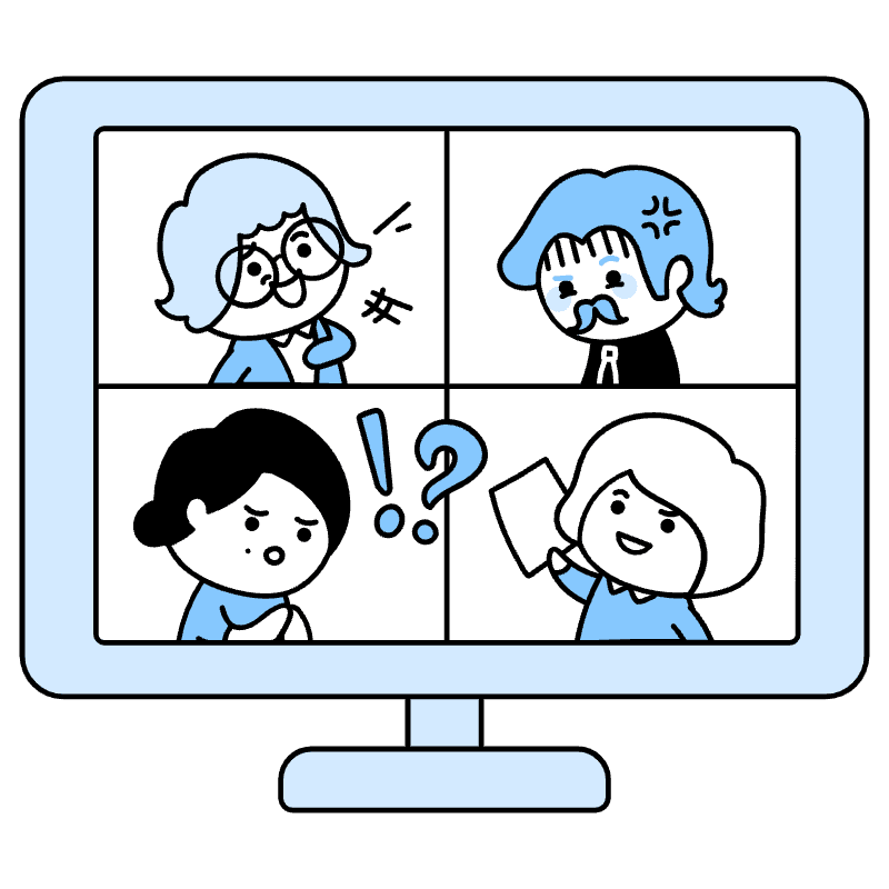 Video Conference Illustration from Seoul Duotone Set