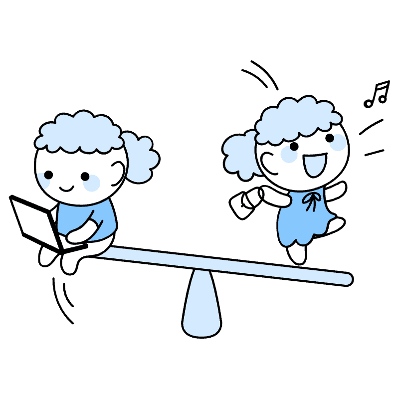 Work Life Balance Illustration from Seoul Duotone Set