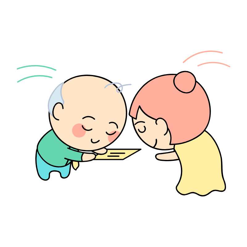 Businessman Giving Business Card Illustration from Seoul Set