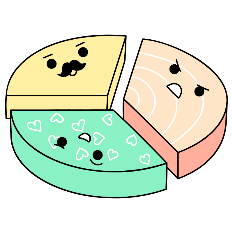 Charts Pie And Bars Illustration from Seoul Set