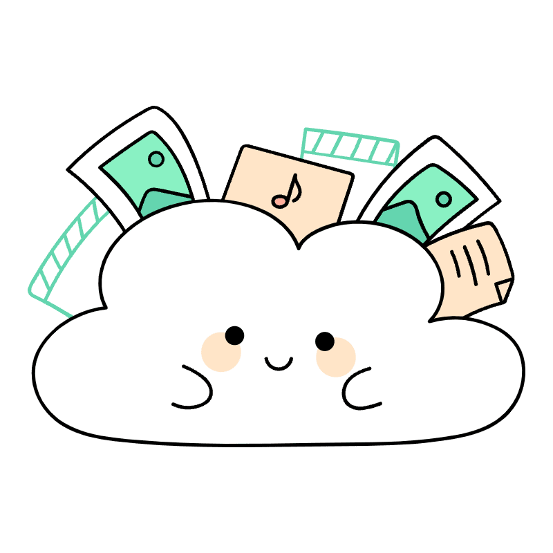 Data Cloud Illustration from Seoul Set