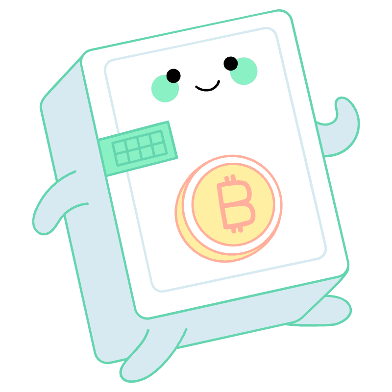 Cryptocurrency Wallet Safe Illustration from Seoul Set