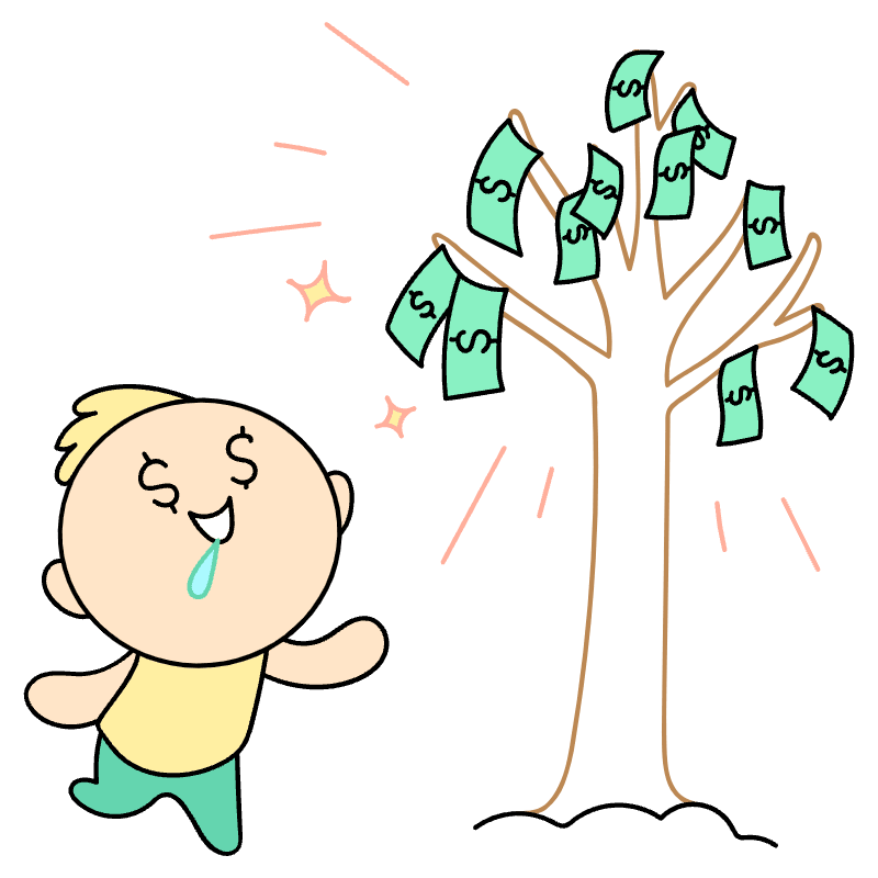 Money Growing On Trees Illustration from Seoul Set