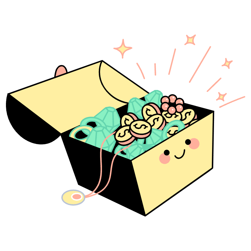 Treasure Chest Illustration from Seoul Set