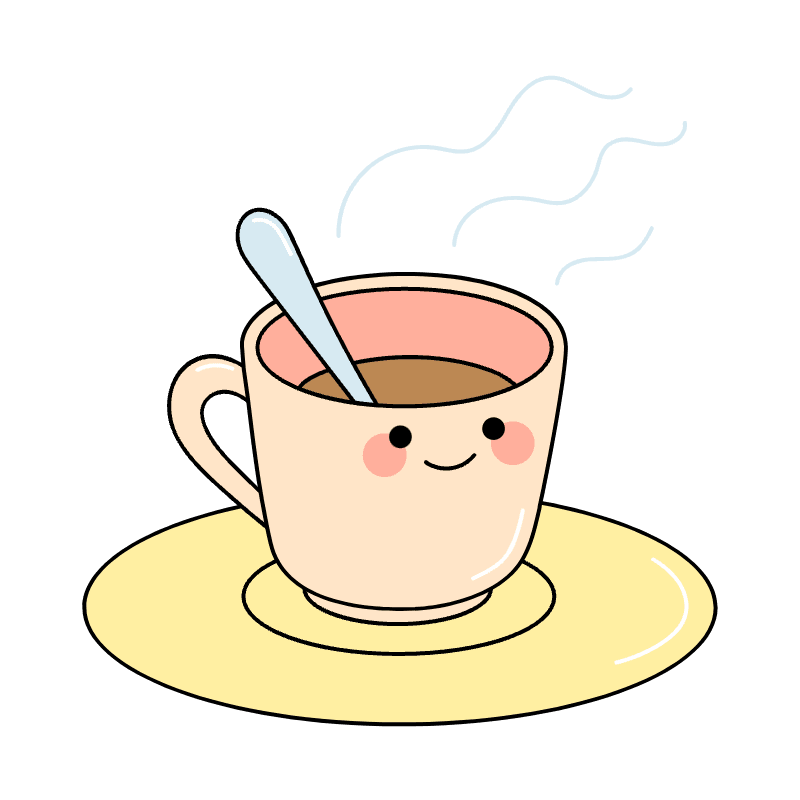 Coffee Tea Illustration from Seoul Set