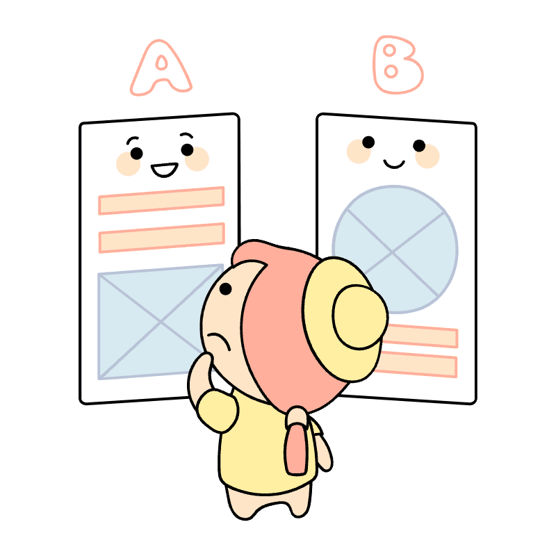A B Testing Illustration from Seoul Set
