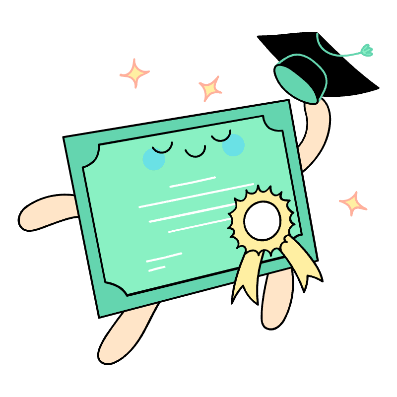 Certificate Illustration from Seoul Set