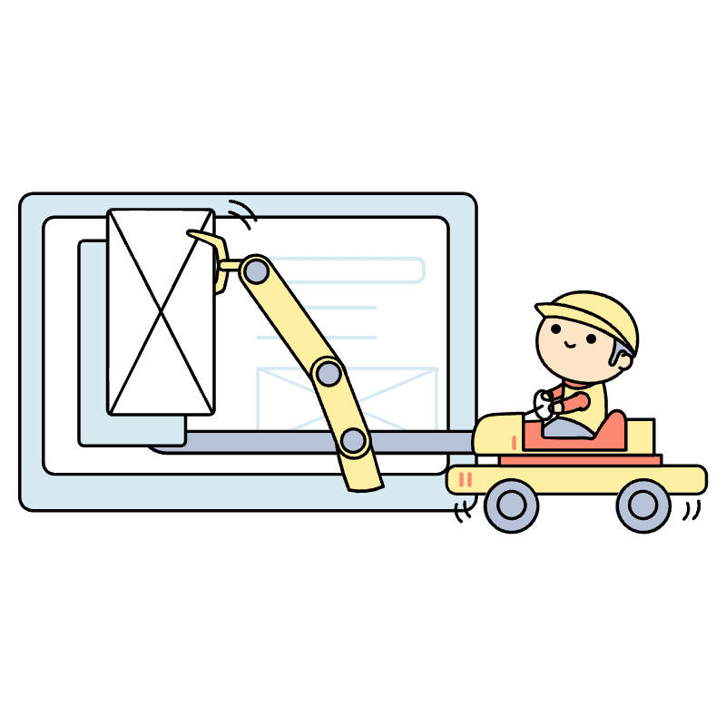 Page Under Construction Illustration from Seoul Set