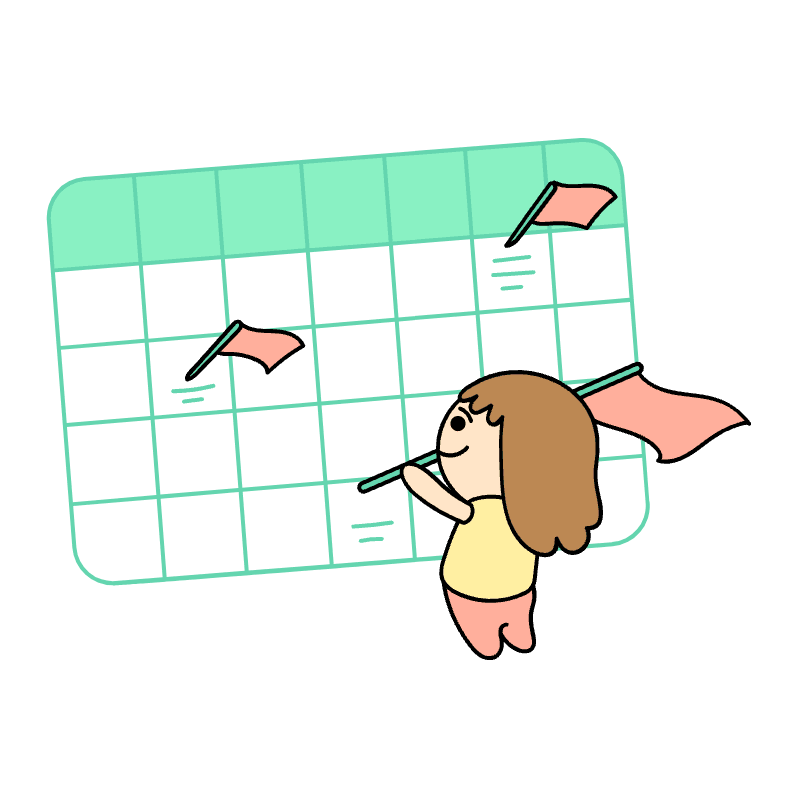 Schedule A Milestone Illustration from Seoul Set