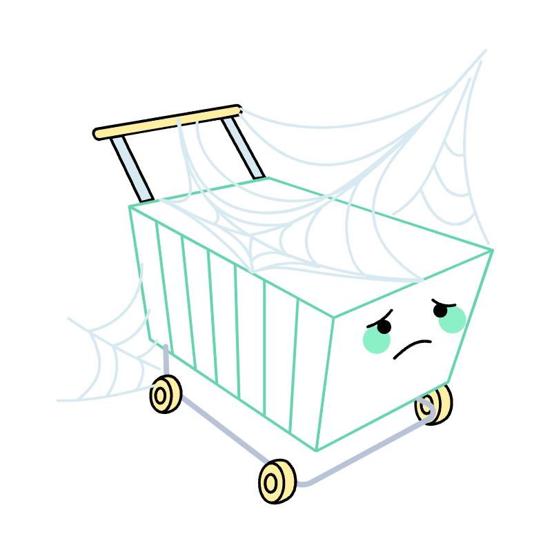 Abandoned Cart Illustration from Seoul Set