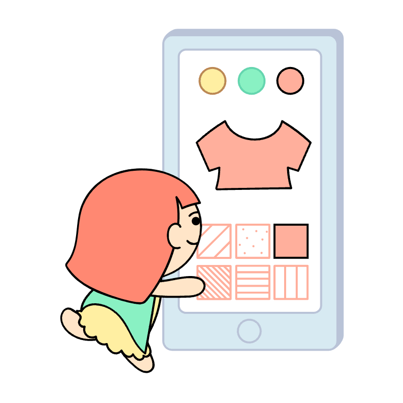 Customize Product With Online Shopping Illustration from Seoul Set