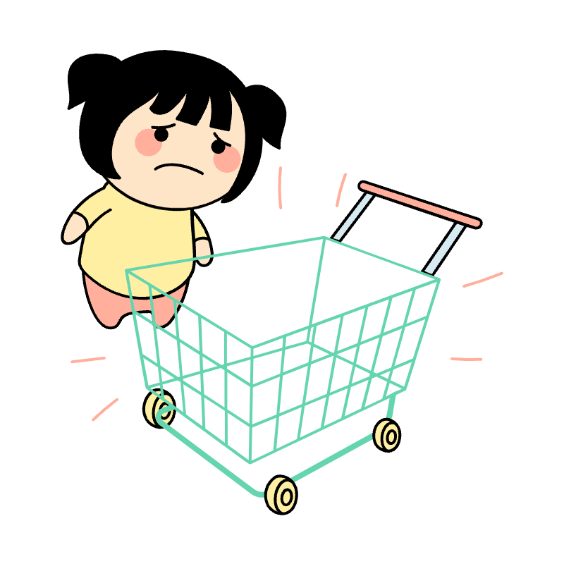 Empty Cart Illustration from Seoul Set
