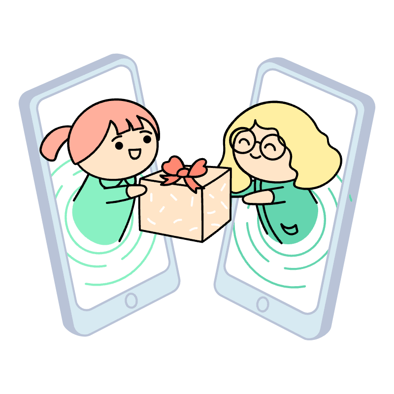 Gifting Online Illustration from Seoul Set