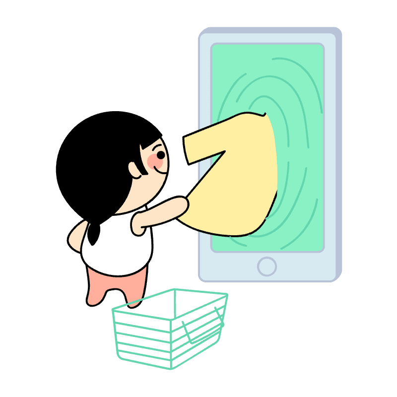 Online Shopping Illustration from Seoul Set
