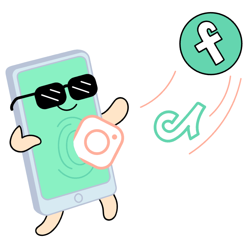 Social Media Illustration from Seoul Set