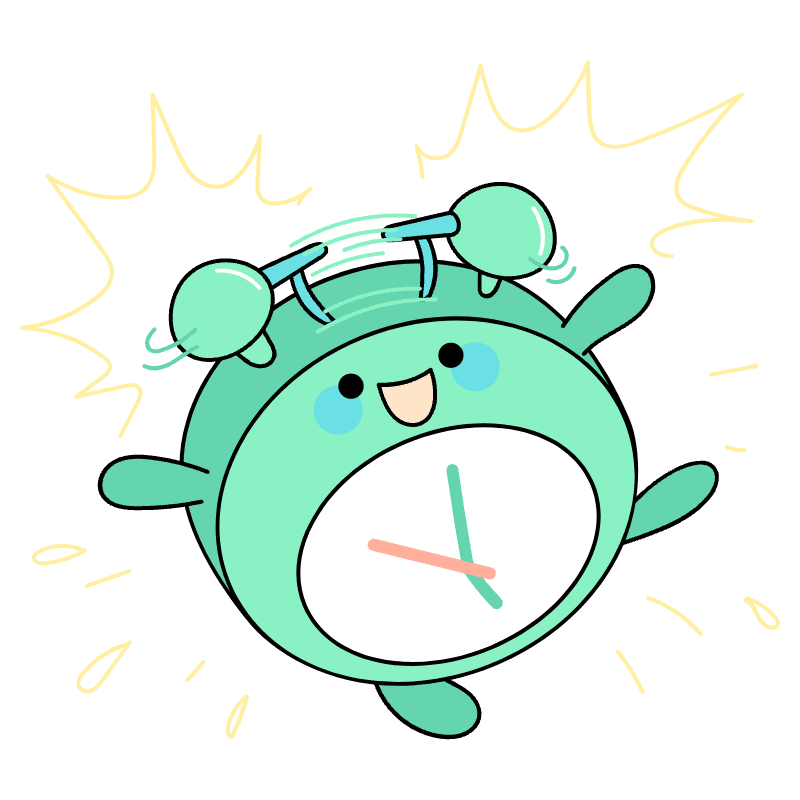 Alarm Ringing Illustration from Seoul Set