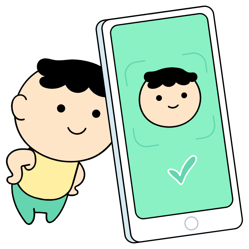 Face Id Illustration from Seoul Set