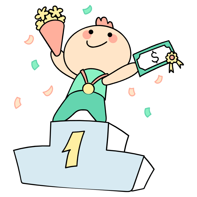 Rewards Someone Top Of A Podium Illustration from Seoul Set
