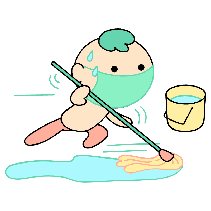 Clean Up Illustration from Seoul Set