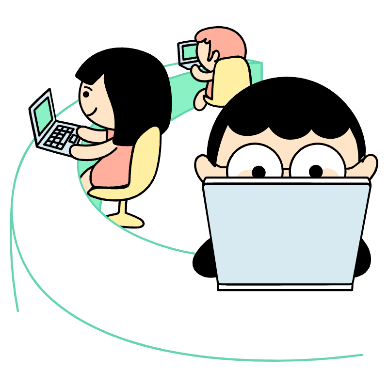 Co Working Space Illustration from Seoul Set