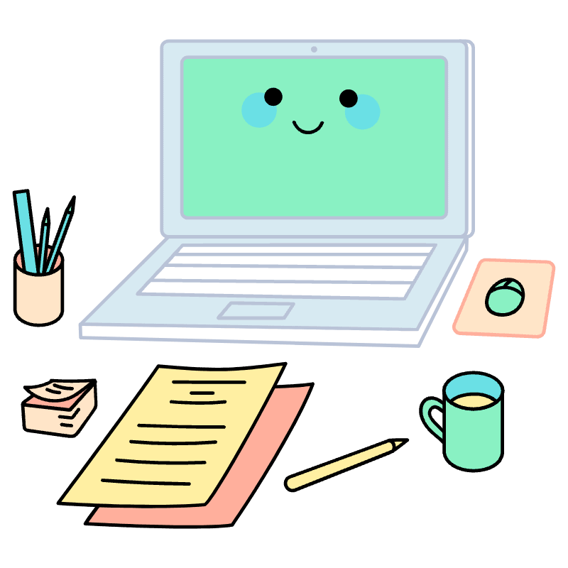 Manager Desk Illustration from Seoul Set
