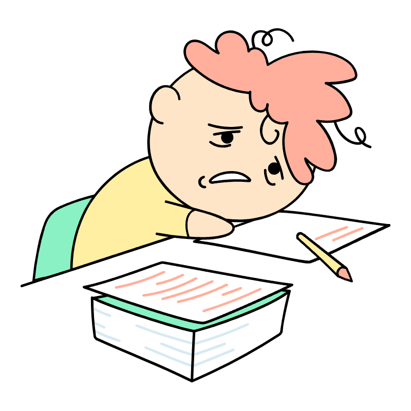 Overworked Employee Illustration from Seoul Set