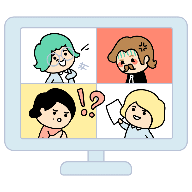 Video Conference Illustration from Seoul Set