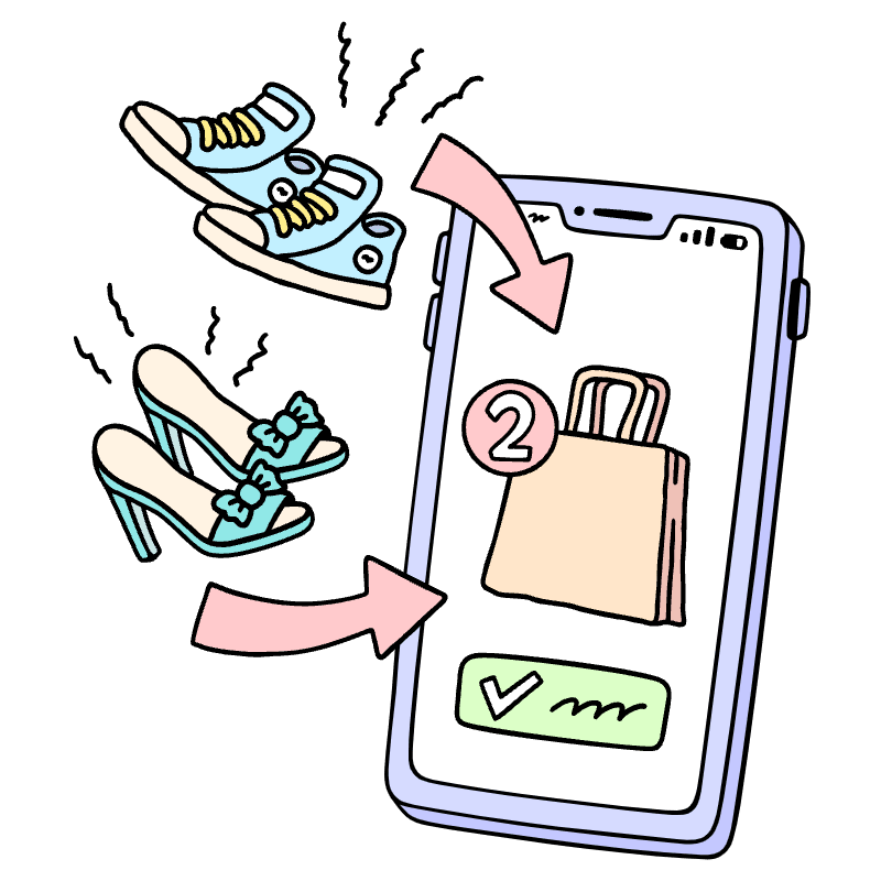 Add Product To Basket 1 Illustration from Bruxelles Set