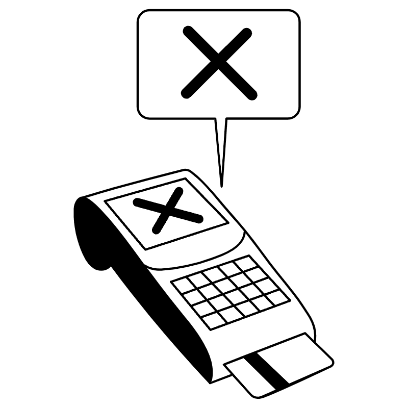 Credit Card Declined 4 Illustration from Milano Set