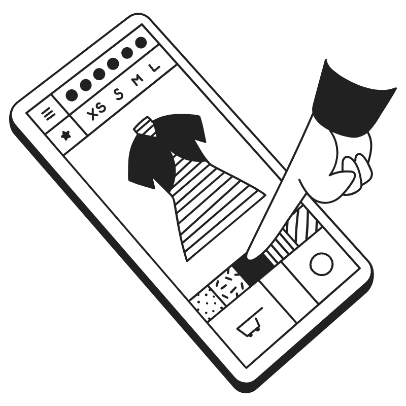 Customize Product With Online Shopping 4 Illustration from Milano Set