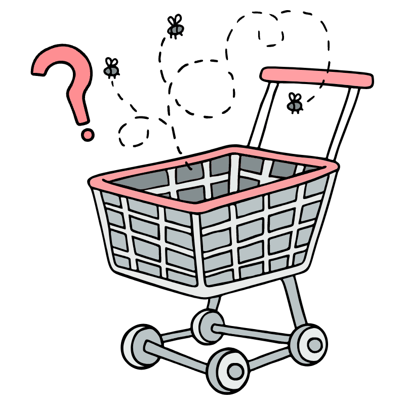 Empty Cart 2 Illustration from Bruxelles Set