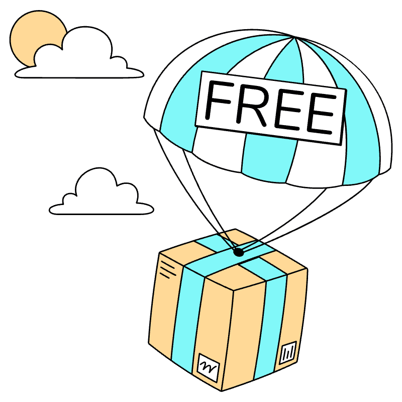 International Shipping Illustration from London Set