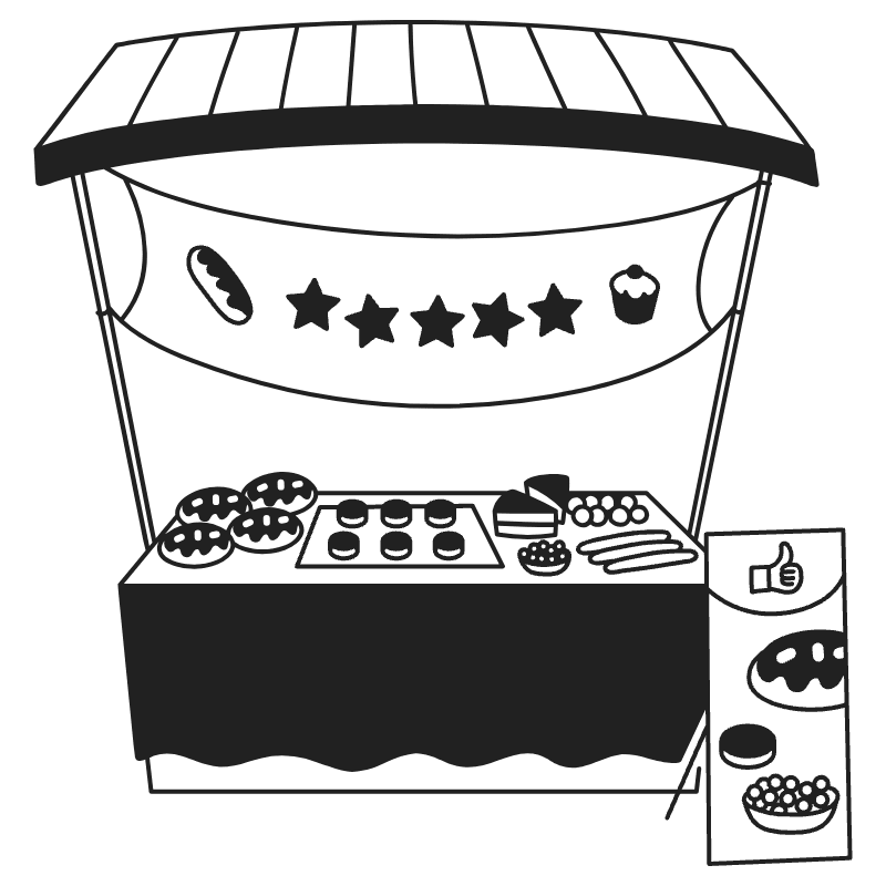 Market Fair 3 Illustration from Milano Set