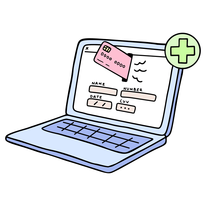 Online Payment Illustration from Bruxelles Set
