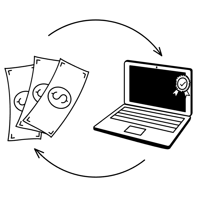 Payment Processed Money Technology Illustration from Milano Set