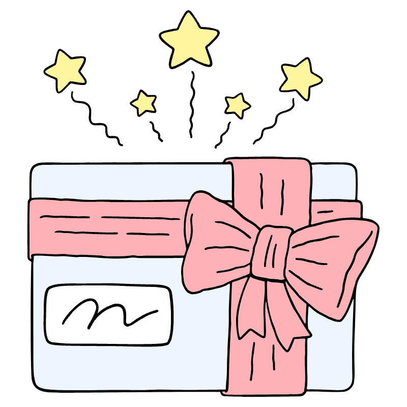 Shopping Gift Cards 1 Illustration from Bruxelles Set