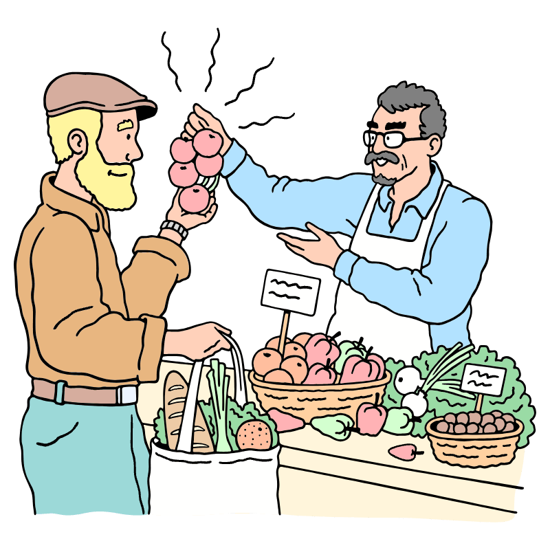 Shopping Market Fair Illustration from Bruxelles Set