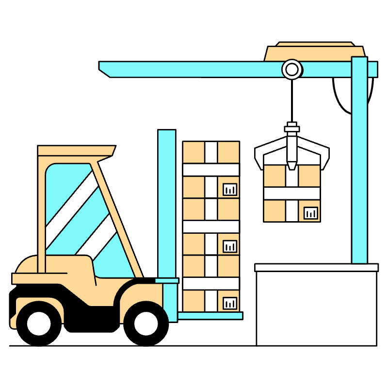 Sorting Center Illustration from London Set