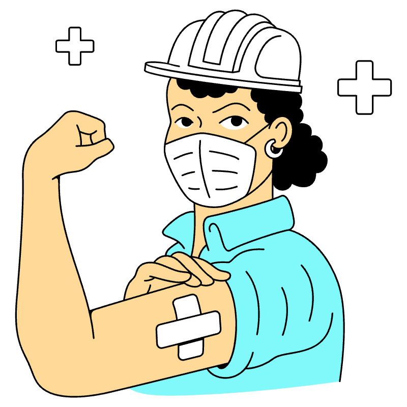 Vaccinated Illustration from London Set